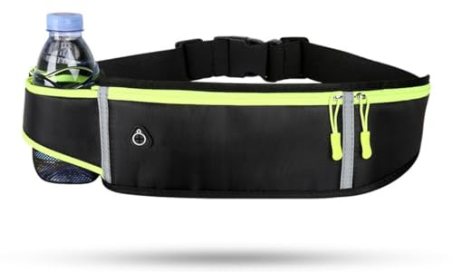 NJCXOLA Ceinture Running, Ceinture Course à Pied, Sac Banane de Sport Réfléchissante, pour la Course à Pied, Jogging, Gym, Fitness, Unisexe