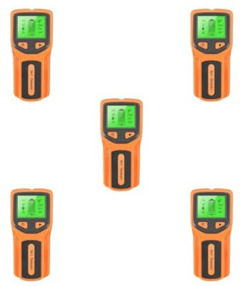 Detector de metales con pantalla LCD, portátil, profesional, multimodo, funciona con pilas, sensor de detección naranja