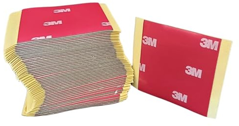 Nastro di montaggio biadesivo resistente, impermeabile, adesivo di montaggio forte, decorazione per casa, ufficio, auto, vetro, cartello, parete, realizzato con 3 M 4229P (2 Piece 50mm x 200mm)