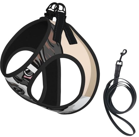 Chien Boxer,Harnais pour Animaux de Compagnie, Harnais réfléchissant réglable pour Chien,M