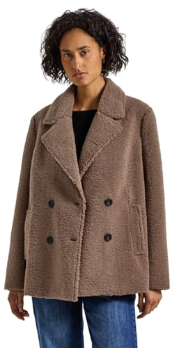 Street One Women's 1005353 Teddy Caban Jacket, Rocky Brown, 20