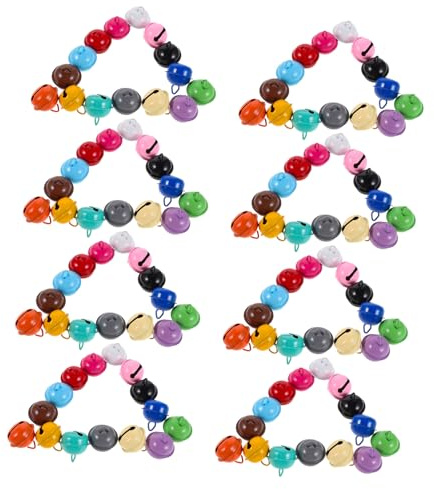 Kisangel 100pezzi Campanelli Per Collare Animali Domestici Mini Campanelli Colorati Ciondoli Per Collare Per Cani e Gatti Accessori Fai Da Te