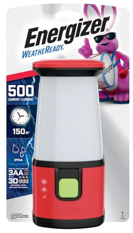 ENERGIZER LED Camping Lantern 360 PRO, IPX4 Water Resistant Tent Light, Ultra Bright Battery Powered Lanterns for Camping, Outdoors, Emergency Power Outage