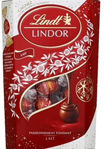 Lindt Lindor Boules au chocolat au lait - La boite de 337g