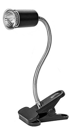 Hpybest Conjunto de lámpara de reptil UVA+UVB lámpara clip lámpara titular lámpara tortuga tortugas lámpara de sol kit de luz de calor (negro)