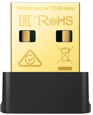 TP-Link Archer T2UB Nano AC600 Nano Wi-Fi Bluetooth 4.2 USB Adaptador (2.4 GHz 200 Mbps, 5 GHz 433 Mbps, tamaño Nano, Compatible con Win 11/10/8.1/8/7, estándares de cifrado WPA3, Bluetooth 4.2)