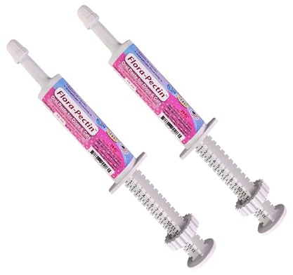 FLORA-PECTIN Oral Paste for Dogs & Cats-Helps Reduce Occasional Loose Stool & Diarrhea, Balance Gut pH, Support Normal Digestion & Intestinal Flora-Fast Acting (15 CC - Tasty Chicken Flavor) - 2 Pack