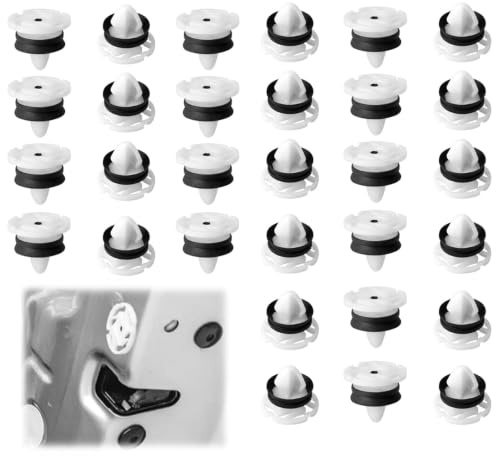 30pc Clips de Fixation Voiture pour Peugeot OEM 7703077476 Rivets Plastique