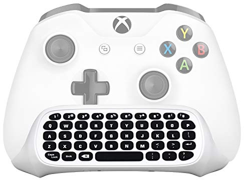Megadream Xbox Wireless Chatpad Keyboard With 3.5mm Audio Jack for One/Series S/X, Elite/Elite 2, PC - 2.4G USB Receiver & Charge Cable Included