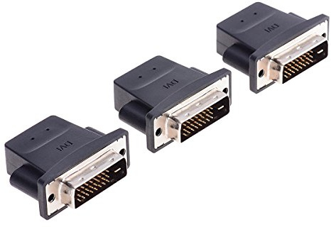 FREEGENE VGA DVI HDMI DisplayPort Mini DP conector virtual pantalla emulador fantasma sin cabeza Virtual Pantalla RGB Monitor de hasta 4K, 3 unidades