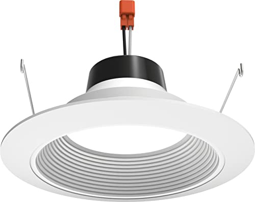 Juno 6 Inch LED Recessed Lighting, G4 Series Retrofit LED Downlight, Ceiling Light for Kitchen or Shower, 1000 Lumens, 3000K Warm White, Wet Location Rated, Dimmable, Baffle Trim