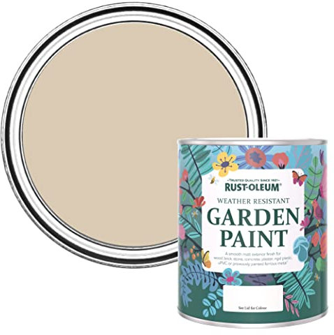 Rust-Oleum Light Brown Mould Resistant Garden Paint in Matt Finish - Warm Clay 750ml