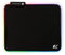 NanoRS RS704 Gaming Mauspad mit LED RGB Beleuchtung und rutschfeste Gummiunterseite 30x25cm rutschfest Schreibtischunterlage Mousepad (300x250x4mm)