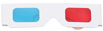 Gatuida 10pcs Red Blue Paper-framed Stereoscopic Glasses for Cinema Movie Theater Movie Glasses Eyewear Decor Game Paper Frames for Video Viewing