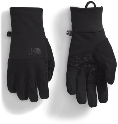 The North Face Men's Apex Etip Glove | Touchscreen Compatible, Water Repellent Finish, Fleece & Tricot Lining, TNF Black, Small