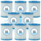 Denkmsd Cartuccia filtrante Tipo II, per Bestway 58094 - Cartuccia filtrante per Filtro della Piscina, Filtro di riserva per Bestway Tipo II, per Bestway 58383 - Cartuccia filtrante Tipo II (8pcs)