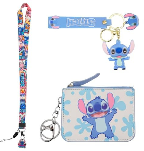 ZOSIGN Kinder Portemonnaie，Portemonnaie Kinder, Anime Geldbörse für Kinder, Kinder Portemonnaie Jungen Geldbörse mit Umhängeband und Schlüsselanhänger, Cartoon Geldbörse für Kinder (Hellblau B)