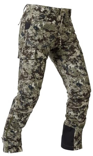 BASSDASH Walker-Lw Men’s Waterproof Breathable Hunting Pants with Silent Outer Fabric for Fishing Turkey Upland