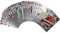 Umbrean 55 x Football Stars Silbrig Edition Kartenspiel für Kinder, Erwachsene, Partys, Geburtstage, Hochzeiten
