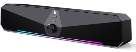 SENZER CS30 PC Lautsprecher,Lautsprecher fur PC Computer Lautsprecher Schwarz Pc Soundbar USB Betrieb und Bluetooth Modus fur Smartphone und Mobile Gerate,PC (Nicht 3,5mm Jack)