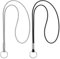 2 Stück Schlüsselband Lang Lanyard Schlüsselanhänger Umhängeband Lanyard Schlüsselband Schlüsselkette Band mit Ring für Schlüssel Ausweis Handy Kamera Lanyard(Schwarz, Grau)
