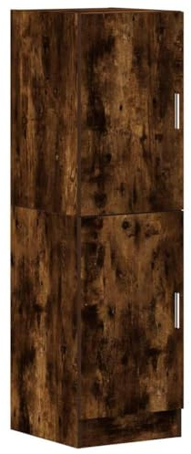 vidaXL Armadietto Cucina Rovere Fumo 38x41,5x131,5 cm in Legno, Armadio, Armadio dispensa da Cucina, Armadio da credenza da Cucina, Armadio da Cucina