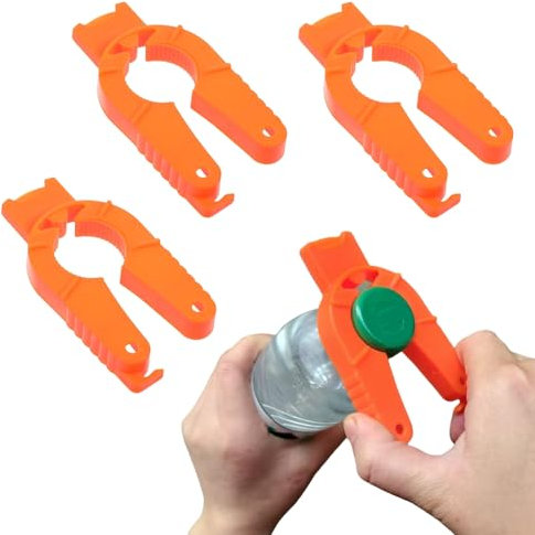 Hakefyna 3 Pack Multifunctional Bottle and Can Opener - for Weak Hands, Seniors, Elderly, Rheumatoid Arthritis,Plastic Water Bottle, Twist-Off, Pull Tab Soup,Ergonomic Lid Seal Remover