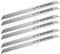 NEWURBAN 6 Stück 12 Zoll (300 mm) / 3TPI Edelstahl-Säbelsägeblätter zum Schneiden von Gefrorenem Fleisch und Knochen Lebensmitteln