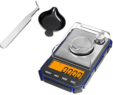 Báscula digital de bolsillo de precisión de 50 g/0,1 g, báscula digital pequeña para joyas, báscula portátil de viaje, báscula electrónica