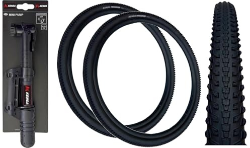 Kenda TROODON 700 x 45c (28 x 1.75) Hybrid Gravel Bike TYRES (PACK OF 2) + MINI PUMP