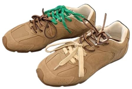 Ballet Flats Shoes for Women, Ballet Sneakers, Ballerina Sneakers for Women, Suede Soft Elegant Wide Toe Walking Shoes Fall Winter Casual Daily Outwear B-Brown