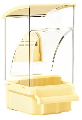 Mangeoire amovible pour perroquets avec récipient de nourriture de grande capacité, design anti-déversement, distributeur de nourriture pour calopsittes perruches