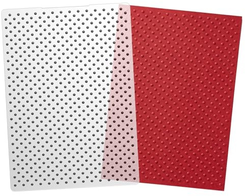 Dots Plastic Embossing Folders, Embossing Folder Template, Dot Background Embossing-Folders, Clear Plastic Embossing-Folder Template for Card Making, Scrapbooking, Paper Craft, Photo Album Decorations