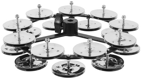 Beaupretty Platillo de Percusión para Batería de Doble Serie en Aleación de Aluminio y Abs, Accesorio para Hi-hat Expresión Musical Mejorada para Presentaciones