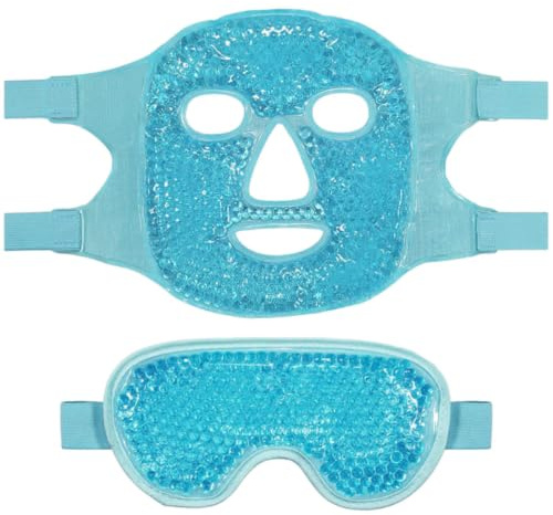 HEALLILY Masque oculaire à compresse froide masque facial rafraîchissant en gel PVC 1 Set pour femmes pour réduire les à la maison