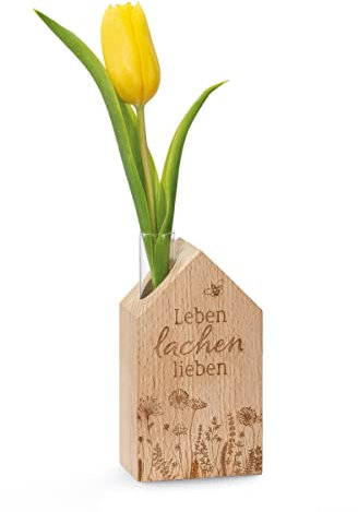 Holzhaus Leben lachen lieben