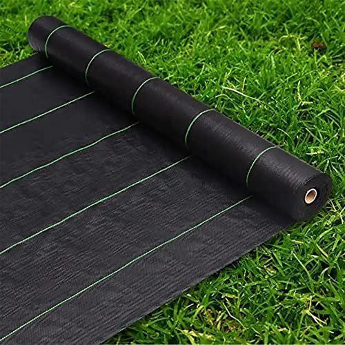 Ogräsduk Svart, Polyeten Svart Mulch För Landskapsarkitektur Vattengenomsläpplig Och Andningsbar Ogräsbarriär Trädgårds Ogräsbekämpning Ground Cove (Size : 1.2x100m)