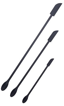 JOCXZI Spatule en Silicone Cosmétique - Mini-Spatule en Silicone - Double Extrémité Mini Spatule,Petite Spatule 3PC Spatule Dernière Goutte pour la Beauté Cuisine Réutilisable Différentes Tailles