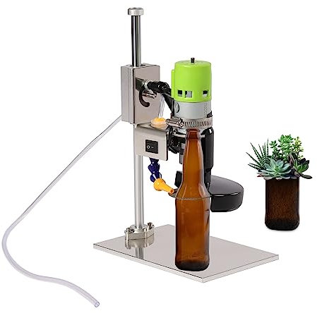 SHZICMY Elektrische Glasflaschenschneidemaschine, 150 W Glasschneider Einstellbare Geschwindigkeit 2000-6000r/min Flaschenschneider Set für Weinflaschen/Seeglas/Kunsthandwerk/DIY Blumentopf