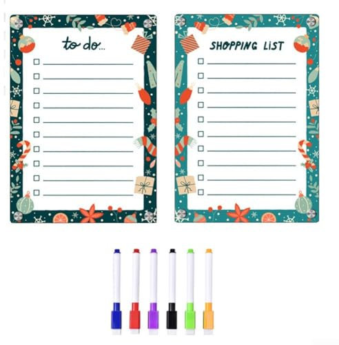 Cartoon Refrigerator Weekly Planner, Erasable Magnetic Board, Great for Keeping Your Schedule on Display
