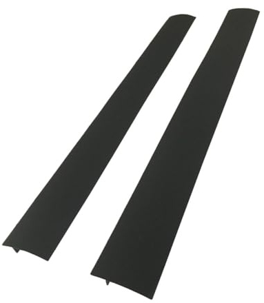 VILLFUL 2 piezas Tiras de Silicona Resistentes al Calor para Huecos de Estufa Cubiertas Flexibles para Encimeras de Cocina Negras de Sellado Antiaceite y Protección contra Suciedad
