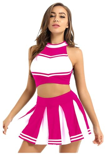 Cheerleading-kostym för kvinnor, rollspel, cheerleading-kostym, tyllkjol damer, tutu, kjol, underkjol, tyllkjolar, tyll, elastisk hög midja, underkjol, karneval, fest