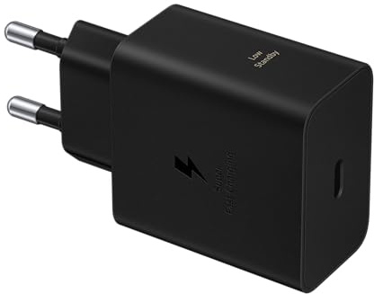Samsung USB-laddare - C, 60 W ultrasnabb nätadapter, USB C till USB-laddare, Samsung snabbladdning, original, utan kabel, svart