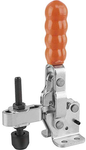 KIPP K0058.0350 Senkrechtspanner Type K0058 Stahl vertikal mit waagrechtem Fuß F4=3000N