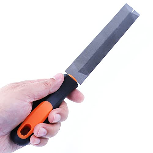 Akin 10 inch Metal File Great Diamond Files T12 Bearing Steel Triangular File with Fine Teeth Woodworking Files for Wood Sharpening and Straightening Hand Saw