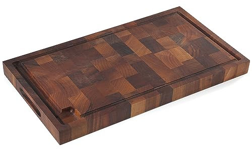 Zassenhaus Schneidebrett mit Saftrille und integrierten Griffen, 53,3 x 30,5 x 4,1 cm