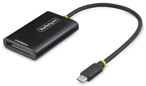 StarTech.com USB-C CFexpress Type B Card Reader, Portable USB 10Gbps Memory Card Reader, USB Type-C to CF Express 2.0 Adapter