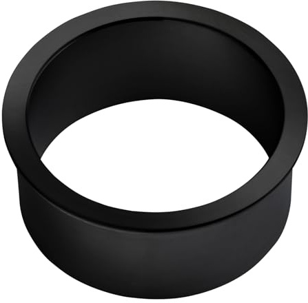 SOTECH kabelgenomföring öppen installation-Ø 50 mm/ytter-Ø 59 mm äkta rostfritt stål svart galvaniserad kabelring kabelgenomföring kabeluttag