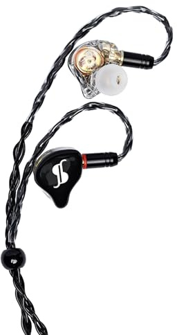 Stagg SPM-PRO-BK - Black 3-Driver In-Ear Monitors (1.35m)