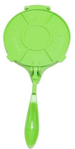 Aoaoy multifunktionell tortilla-press, 20,3 cm stor tortilla-köksspis i aluminiumlegering, köksredskap för att tunna ut deg, för olika (grön)